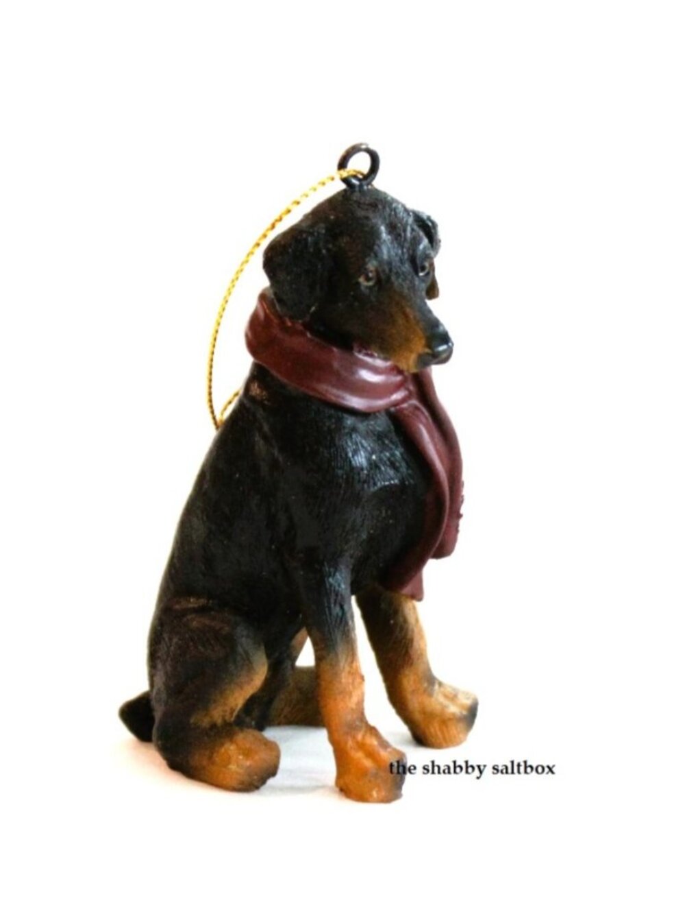 Doberman Ornament Christmas 2012 Paws Claus Dog Pet Holiday Tree Collectible